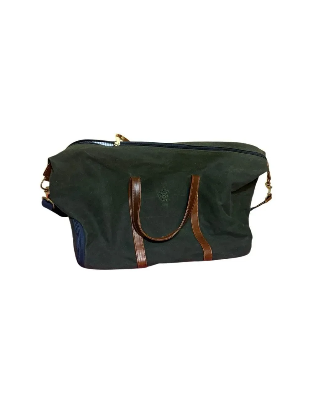 Hudson Sutler Heritage Weekender WAXED HUNTER GREEN/WHISKEY BROWN Dufflebag